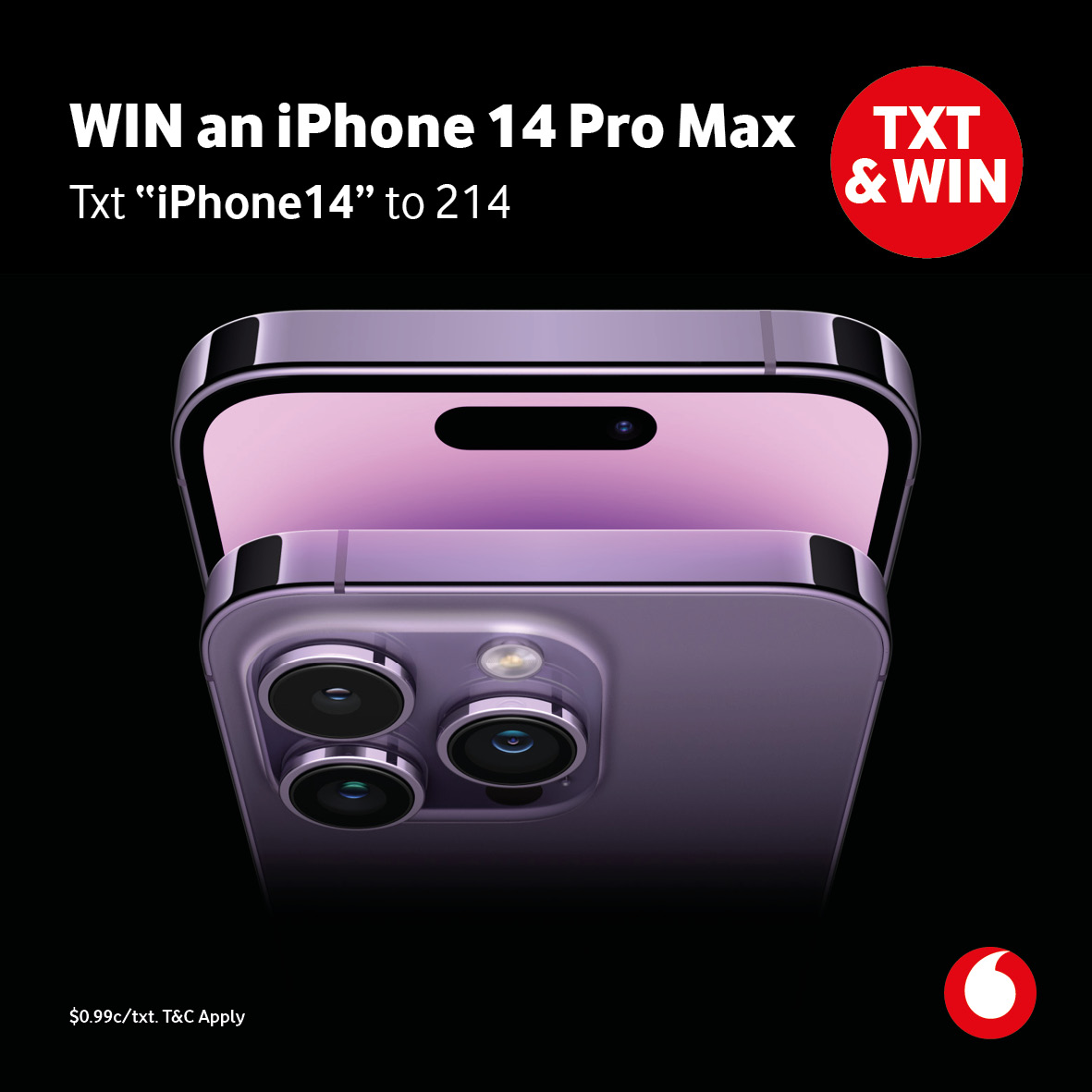 iPhone14 Txt & Win Promotion Social Media