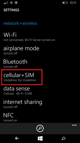 cellular SIM