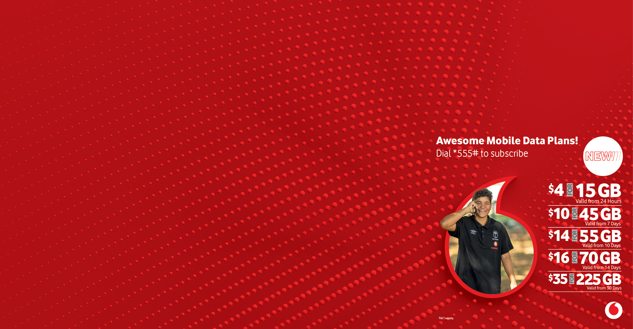 Vodafone Website - Home page banner 1920 x 1000 px