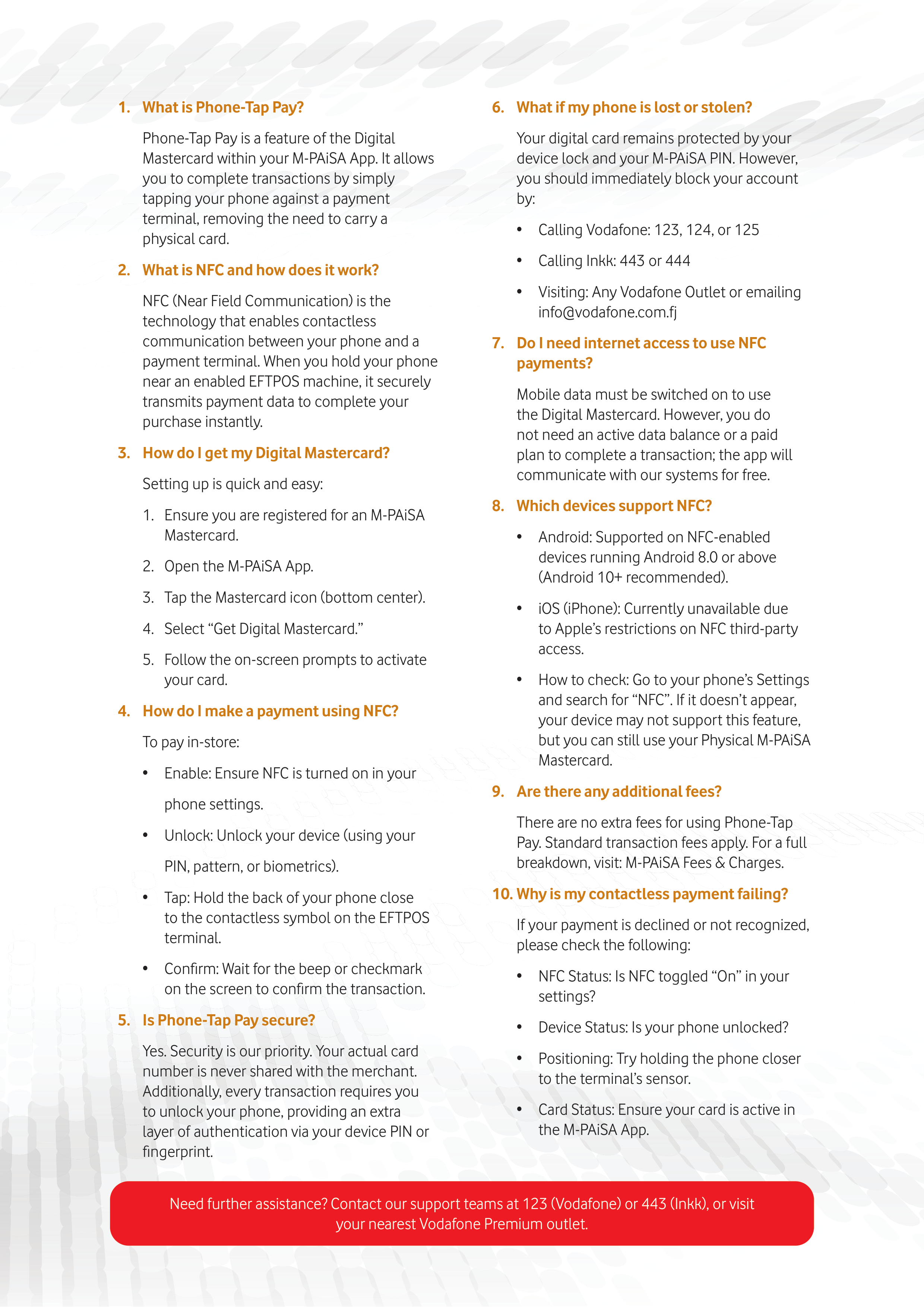 A4 M-PAiSA Mastercard- Phone-Tap Pay (NFC) FAQ v1-2